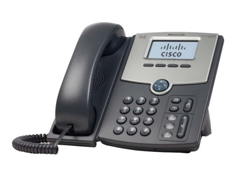Cisco Small Business SPA 502G - Telefon VoIP - trzykierunkowa funkcja połączeń - SIP, SIP v2, SPCP - srebrny, ciemnozielony - re