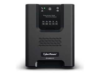CyberPower Professional Series PR1000ELCD - UPS - AC 230 V - 900 wat - 1000 VA - 12 Ah - RS-232, USB - złącza wyjściowe: 8