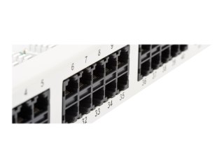 DIGITUS CAT 3 ISDN - Krosownica - do montażu na stelażu - CAT 3 - RJ-45 X 50 - szary, RAL 7035 - 1U - 19"