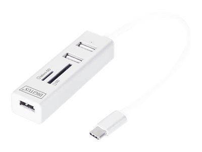 DIGITUS DA-70243 - Koncentrator - 3 x USB 2.0 - stacjonarny
