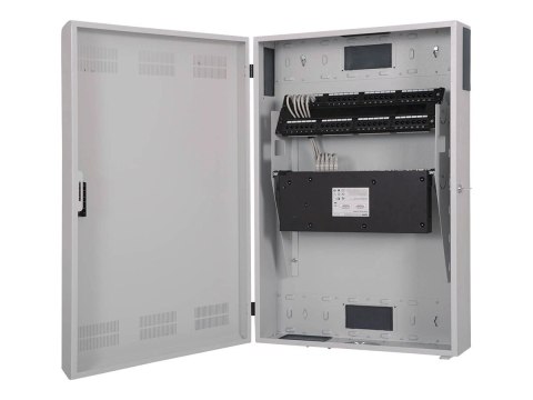 DIGITUS Professional DN-19 WM-3H3V-SL - Szafa - do montażu na ścianie - jasnoszary, RAL 7035 - 3U - 19"