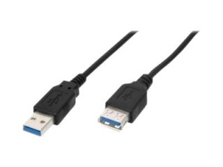 DIGITUS - Przedłużacz kabla USB - USB Typ A (M) do USB Typ A (F) - USB 3.0 - 1.8 m - odlewany - czarny