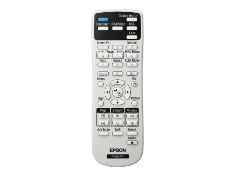 Epson EB-1780W - Projektor LCD - przenośny - 3000 lumeny (biel) - 3000 lumeny (kolor) - WXGA (1280 x 800) - 16:10 - 720p - 802.1
