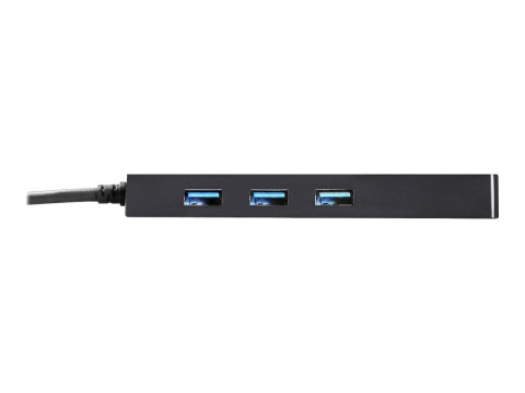 I-Tec USB C Slim 3-port HUB with Gigabit Ethernet adapter - Koncentrator - 3 x SuperSpeed USB 3.0 + 1 x 10/100/1000 - stacjonarn