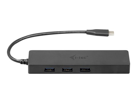 I-Tec USB C Slim 3-port HUB with Gigabit Ethernet adapter - Koncentrator - 3 x SuperSpeed USB 3.0 + 1 x 10/100/1000 - stacjonarn