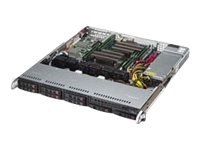 Supermicro SC113M FAC2-605CB - Montowany w stojaku 1U - ATX - SATA/SAS - wymiana podczas pracy 600 wat - czarny