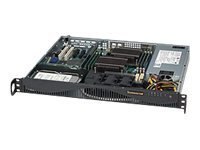Supermicro SC512 F-600LB - Montowany w stojaku 1U - ATX 600 wat - czarny