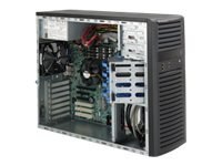 Supermicro SC732 D4F-903B - Wieża - rozszerzenie ATX 900 wat - czarny - USB/FireWire/Audio