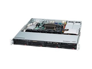 Supermicro SC813M FTQC-R407CB - Montowany w stojaku 1U - ATX - SATA/SAS - wymiana podczas pracy 400 wat - czarny