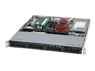 Supermicro SC813M TQ-350CB - Montowany w stojaku 1U - ATX - SATA/SAS - wymiana podczas pracy 350 wat - czarny - USB/szeregowe