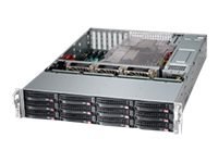 Supermicro SC826 BAC4-R920LPB - Montowany w stojaku 2U - wzbogacone rozszerzone ATX - SATA/SAS - wymiana podczas pracy 920 wat -