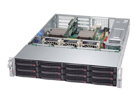 Supermicro SC826 BAC4-R920WB - Montowany w stojaku 2U - wzbogacone rozszerzone ATX - SATA/SAS - wymiana podczas pracy 920 wat - 
