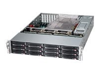 Supermicro SC826 BE1C-R920LPB - Montowany w stojaku 2U - wzbogacone rozszerzone ATX - SATA/SAS - wymiana podczas pracy 920 wat -