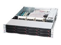 Supermicro SC826 E16-R500LPB - Montowany w stojaku 2U - rozszerzenie ATX - SATA/SAS - wymiana podczas pracy 500 wat - czarny