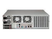 Supermicro SC836 BE1C-R1K03B - Montowany w stojaku 3U - wzbogacone rozszerzone ATX - SATA/SAS - wymiana podczas pracy 1000 wat -
