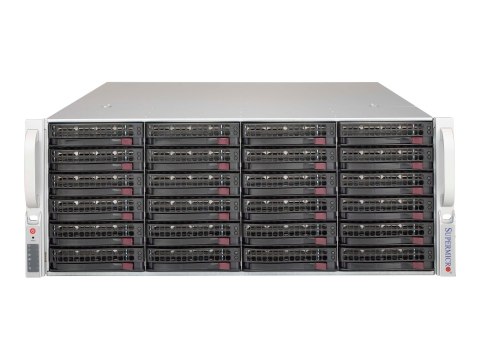 Supermicro SC846 BE1C-R1K03JBOD - Montowany w stojaku 4U - SATA/SAS - wymiana podczas pracy 1000 wat - czarny