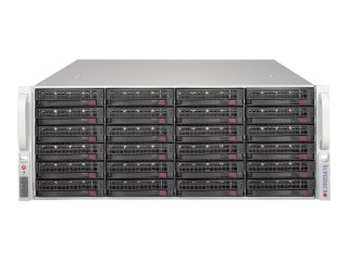 Supermicro SC846 BE2C-R1K03JBOD - Montowany w stojaku 4U - SATA/SAS - wymiana podczas pracy 1000 wat - czarny