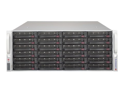 Supermicro SC846 BE2C-R1K03JBOD - Montowany w stojaku 4U - SATA/SAS - wymiana podczas pracy 1000 wat - czarny