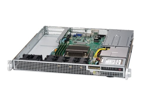Supermicro SuperServer 1019S-WR - Serwer - montowany w stojaku 1U - pojedynczy - bez CPU - RAM 0 GB - brak HDD - AST2400 - Gigab