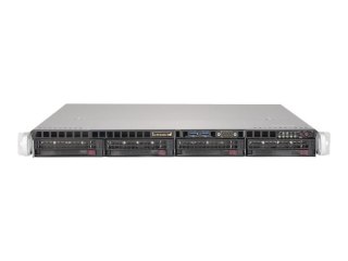 Supermicro SuperServer 5019S-MN4 - Serwer - montowany w stojaku 1U - pojedynczy - bez CPU - RAM 0 GB - SATA - wymiana podczas pr
