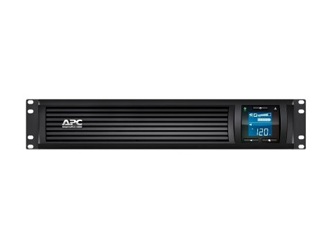 APC Smart-UPS C - UPS (montowany w stojaku) - AC 230 V - 600 wat - 1000 VA - USB, serial - złącza wyjściowe: 4 - 2U - czarny - z