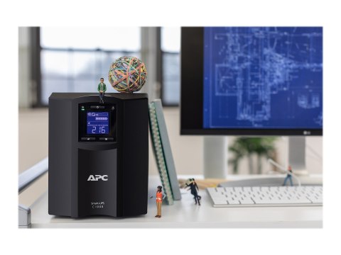 APC Smart-UPS SMC1000IC - UPS - AC 220/230/240 V - 600 wat - 1000 VA - USB - złącza wyjściowe: 8 - czarny