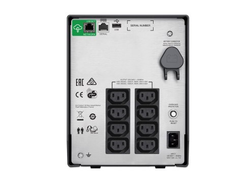 APC Smart-UPS SMC1000IC - UPS - AC 220/230/240 V - 600 wat - 1000 VA - USB - złącza wyjściowe: 8 - czarny