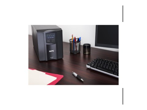 APC Smart-UPS SMT1500IC - UPS - AC 220/230/240 V - 1000 wat - 1500 VA - RS-232, USB - złącza wyjściowe: 8 - czarny - z APC Smart