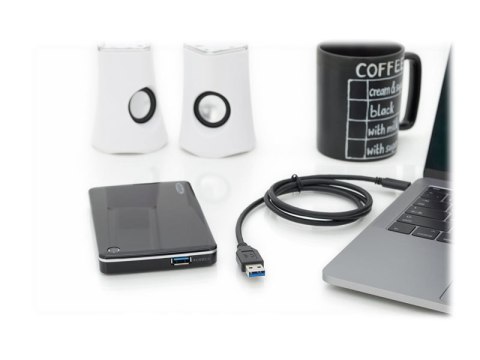 ASSMANN - Kabel USB - USB-C (M) do USB Typ A (M) - USB 3.1 Gen2 - 3 A - 1 m - odlewany - czarny