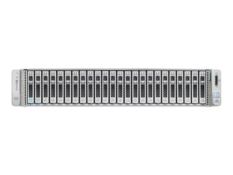 Cisco Hyperflex System HX240c M5 All Flash - Serwer - montowany w stojaku 2U - bez CPU - SATA/SAS - wymiana podczas pracy 2,5" l
