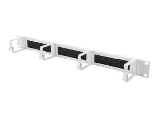 DIGITUS Professional DN-97662 - Panel do porządkowania kabli z pierścieniami - do montażu na stelażu - jasnoszary, RAL 7035 - 1U