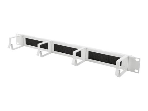 DIGITUS Professional DN-97662 - Panel do porządkowania kabli z pierścieniami - do montażu na stelażu - jasnoszary, RAL 7035 - 1U