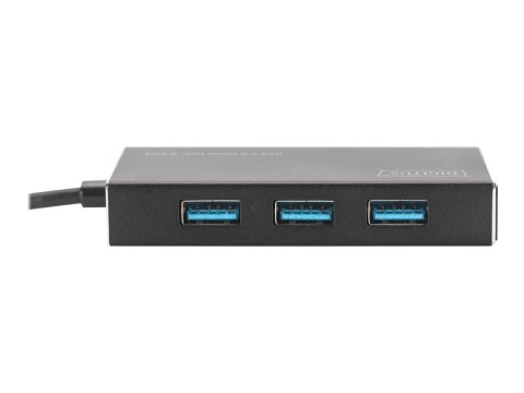DIGITUS USB 3.0 Office Hub DA-70240-1 - Koncentrator - 4 x SuperSpeed USB 3.0 - stacjonarny