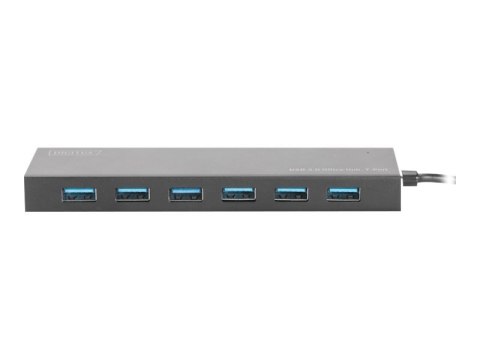 DIGITUS USB 3.0 Office Hub DA-70241-1 - Koncentrator - 7 x SuperSpeed USB 3.0 - stacjonarny