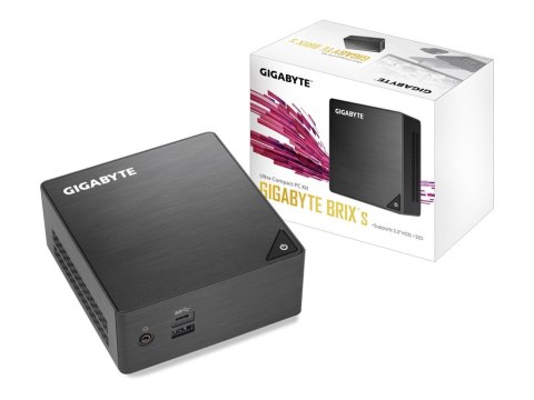 Gigabyte BRIX s GB-BLCE-4105 (rev. 1.0) - Komputer barebone - Ultra Compact PC Kit 1 x Celeron J4105 / do 2.5 GHz - RAM 0 GB - U