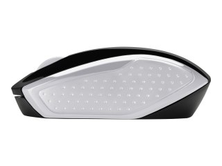 HP 200 - Mysz - prawo i leworęczna - optyczna - bezprzewodowa - 2.4 GHz - odbiornik bezprzewodowy USB - srebrny
