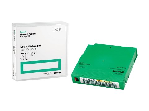 HPE RW Data Cartridge - LTO Ultrium 8 - 12 TB / 30 TB - zielony - dla StoreEver LTO-8 Ultrium 30750, LTO-8 Ultrium 30750 TAA