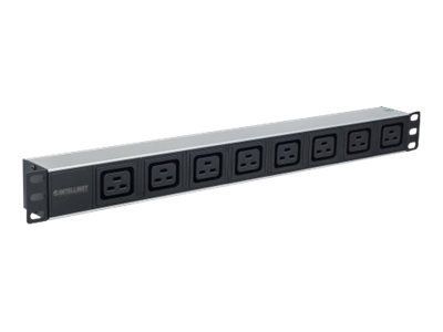 Intellinet 19" 1U Rackmount 8-Output C19 Power Distribution Unit (PDU), With Removable Power Cable and Rear C20 Input - Jednostk
