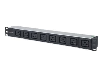 Intellinet 19" 1U Rackmount 8-Output C19 Power Distribution Unit (PDU), With Removable Power Cable and Rear C20 Input - Jednostk