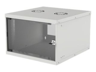 Intellinet Network Cabinet, Wall Mount (Basic), 6U, Usable Depth 500mm/Width 485mm, Grey, Flatpack, Max 50kg, Glass Door, 19", P