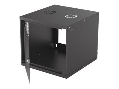 Intellinet Network Cabinet, Wall Mount (Basic), 9U, Usable Depth 500mm/Width 485mm, Black, Flatpack, Max 50kg, Glass Door, 19", 