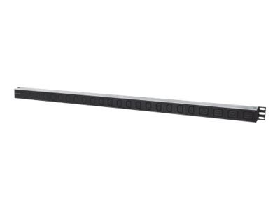 Intellinet Vertical Rackmount 24-Output Power Distribution Unit (PDU), 20 x C13 & 4 x Output C19, Removable Power Cable, Rear C1