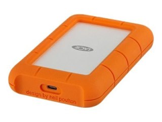 LaCie Rugged USB-C STFR5000800 - Dysk twardy - 5 TB - zewnętrzny (przenośne) - USB 3.1 Gen 1 (USB-C złącze) - z 2 lata Rescue Da