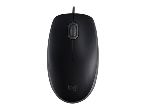 Logitech B110 Silent - Mysz - prawo i leworęczna - optyczna - 3 przyciski - przewodowa - USB