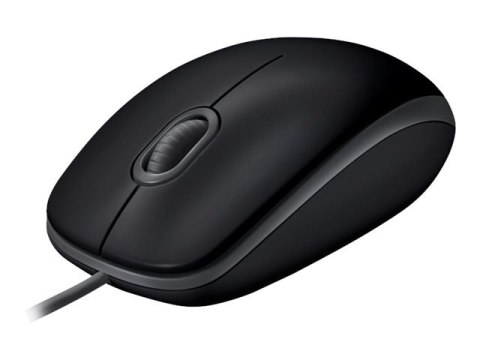 Logitech B110 Silent - Mysz - prawo i leworęczna - optyczna - 3 przyciski - przewodowa - USB