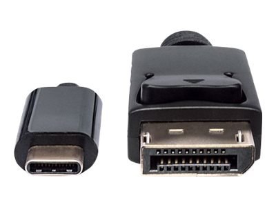 Manhattan USB-C to DisplayPort Cable, 4K@60Hz, 1m, Male to Male, Black, Three Year Warranty, Polybag - Kabel przejściowy - USB-C