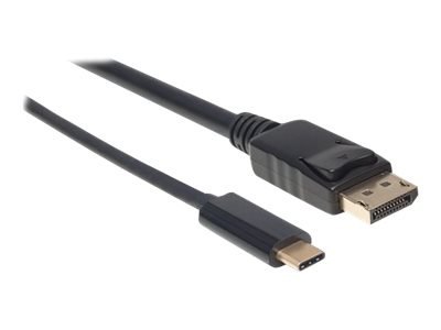 Manhattan USB-C to DisplayPort Cable, 4K@60Hz, 1m, Male to Male, Black, Three Year Warranty, Polybag - Kabel przejściowy - USB-C