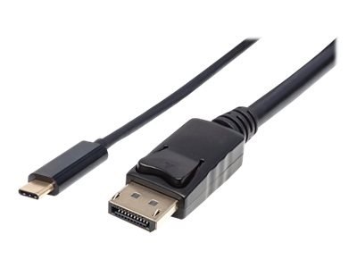 Manhattan USB-C to DisplayPort Cable, 4K@60Hz, 2m, Male to Male, Black, Three Year Warranty, Polybag - Kabel portu wyświetlacza 