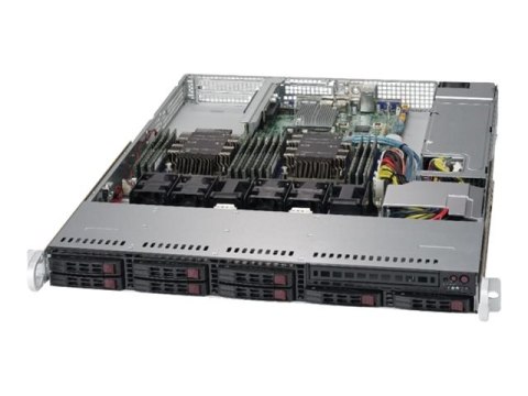 Supermicro SuperServer 1029P-WT - Serwer - montowany w stojaku 1U - podwójny - bez CPU - RAM 0 GB - SATA - wymiana podczas pracy