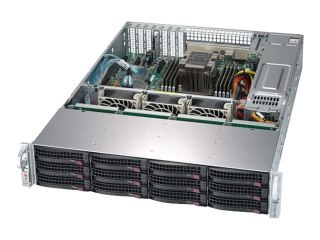 Supermicro SuperStorage Server 5029P-E1CTR12L - Serwer - montowany w stojaku 2U - pojedynczy - bez CPU - RAM 0 GB - SAS - wymian
